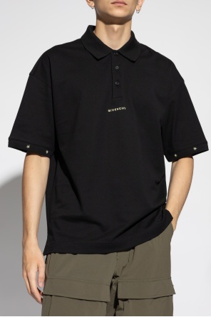 Givenchy Polo Con Logo In Black