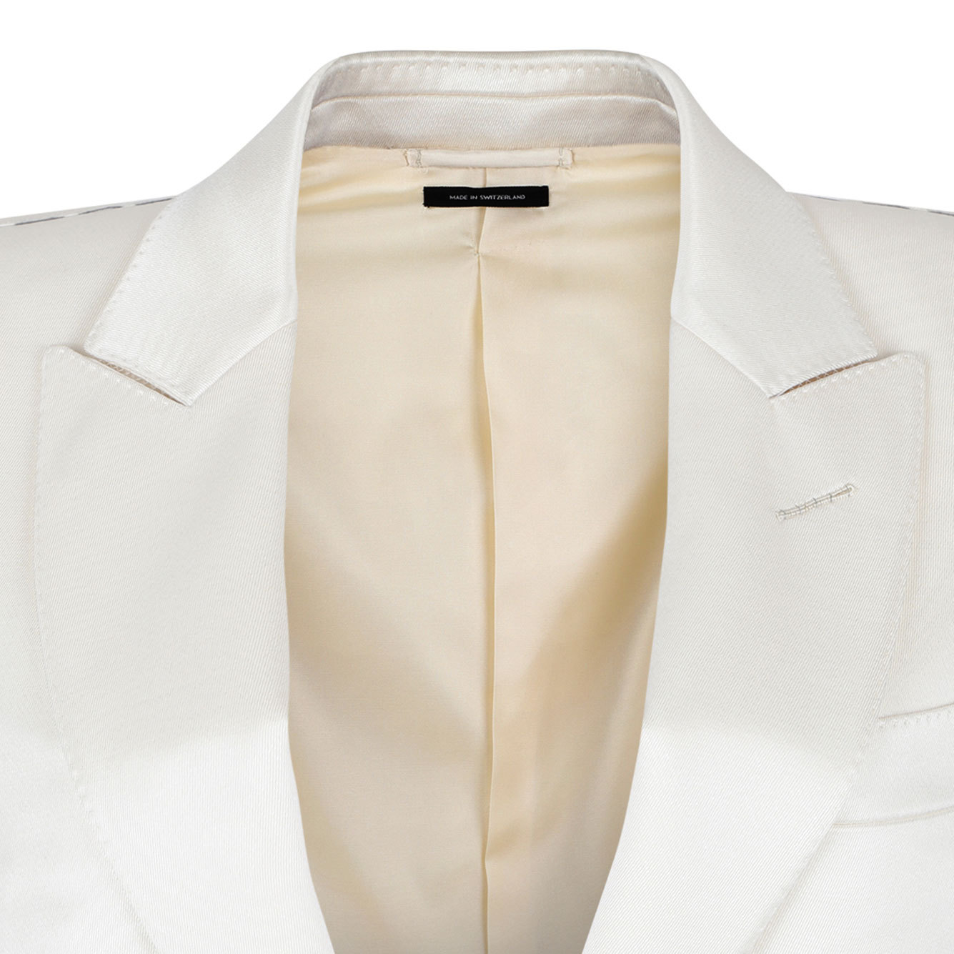 Tom Ford Single Breasted Tailored Blazer In White