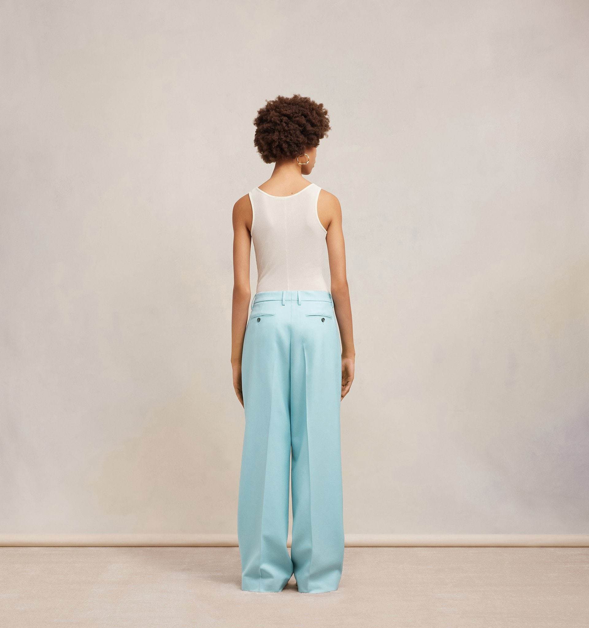 Ami Alexandre Mattiussi Ami Paris Straight-leg Tailored Trousers In Blue