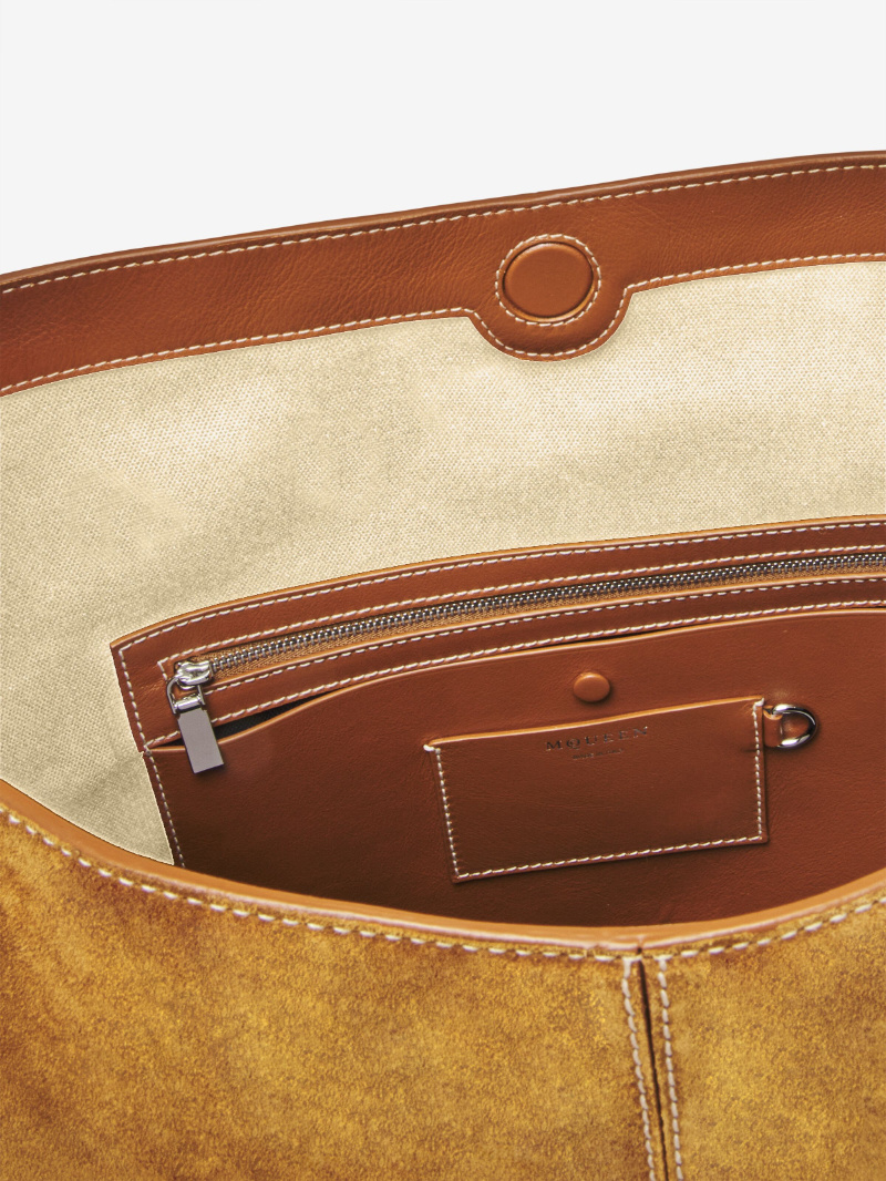 Alexander Mcqueen Women's T-bar Sling Shoulder Bag In Tan In Brown