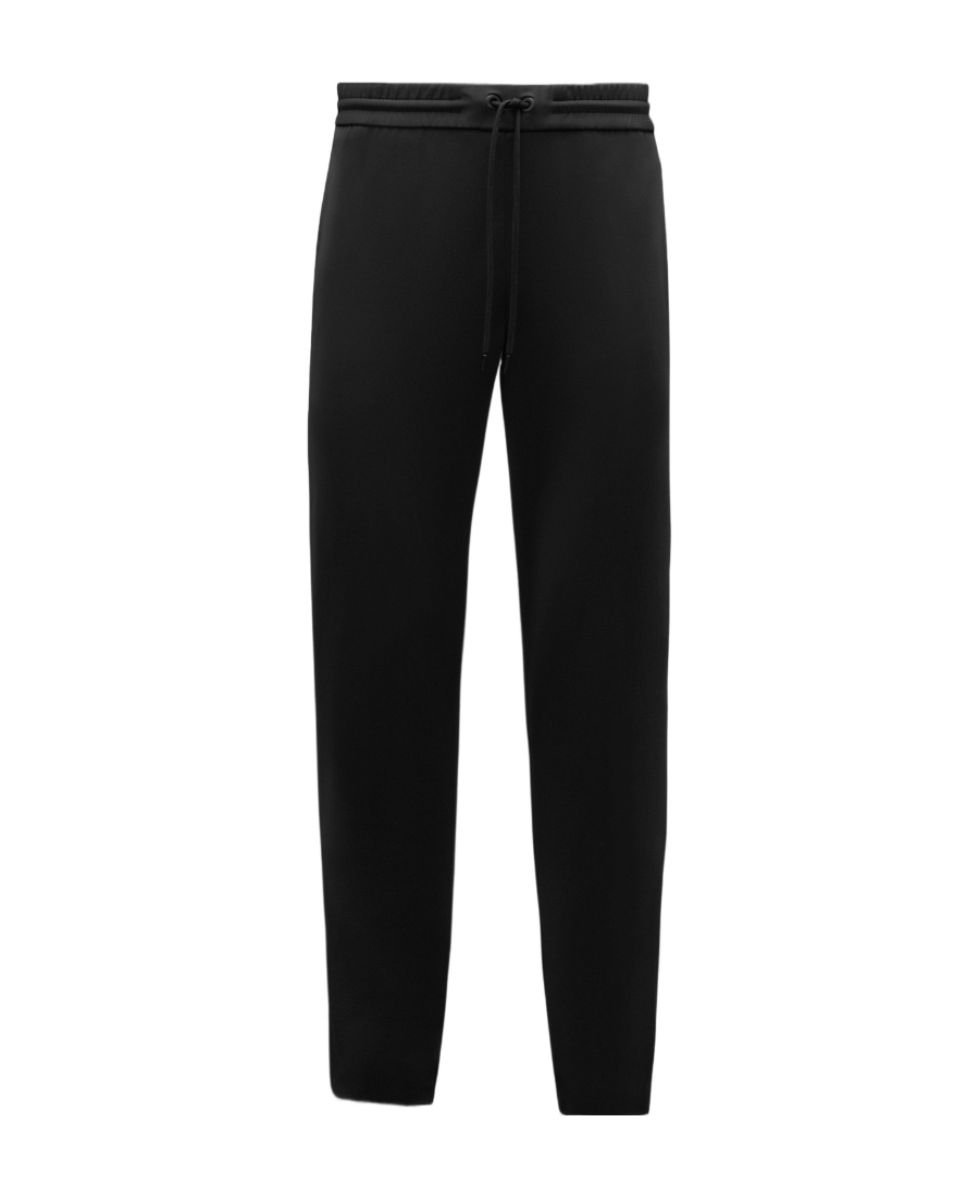 Moncler Logo-patch Drawstring Track Pants In Black