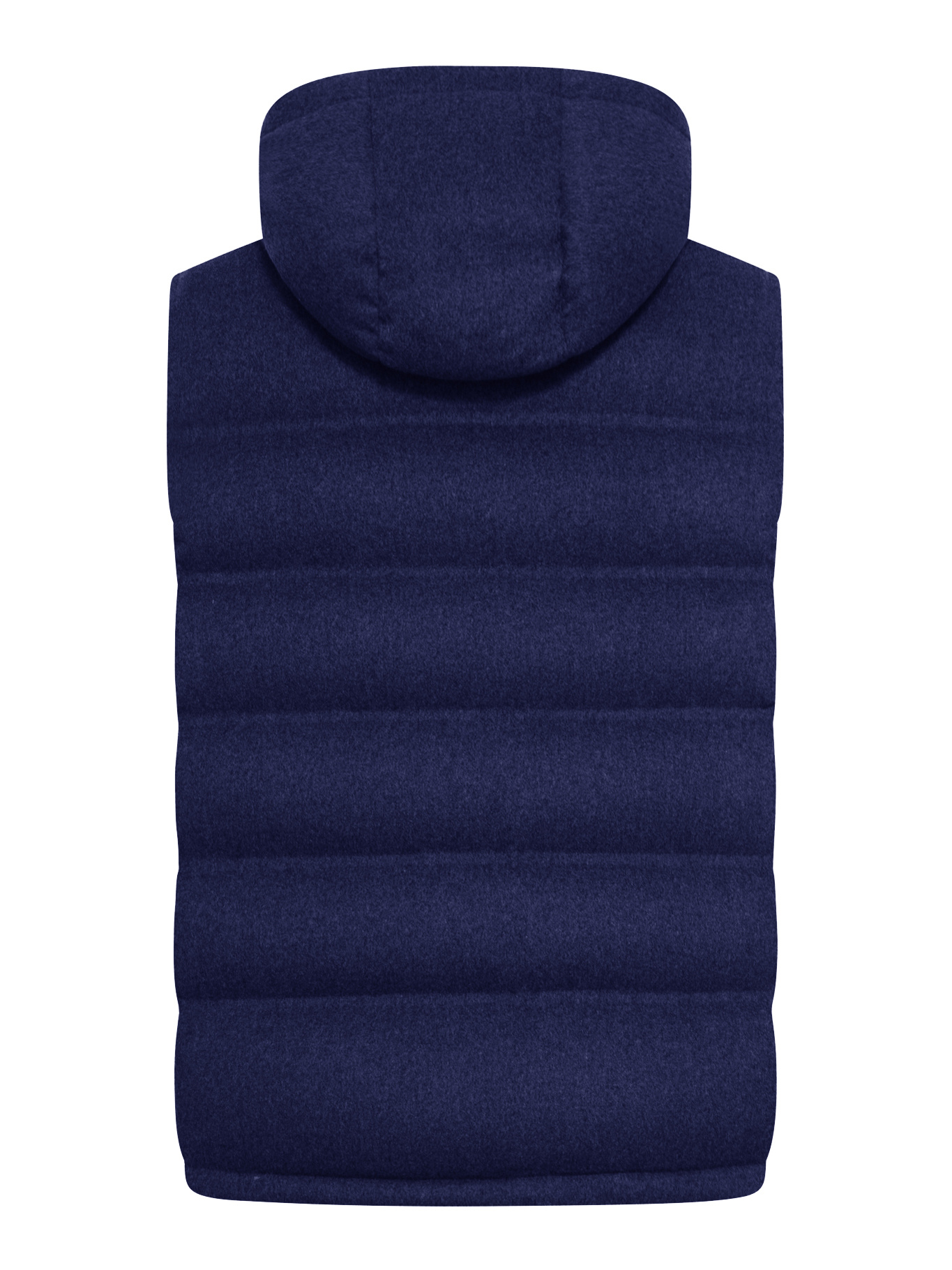 Brunello Cucinelli Hooded Quilted Vest In Blue