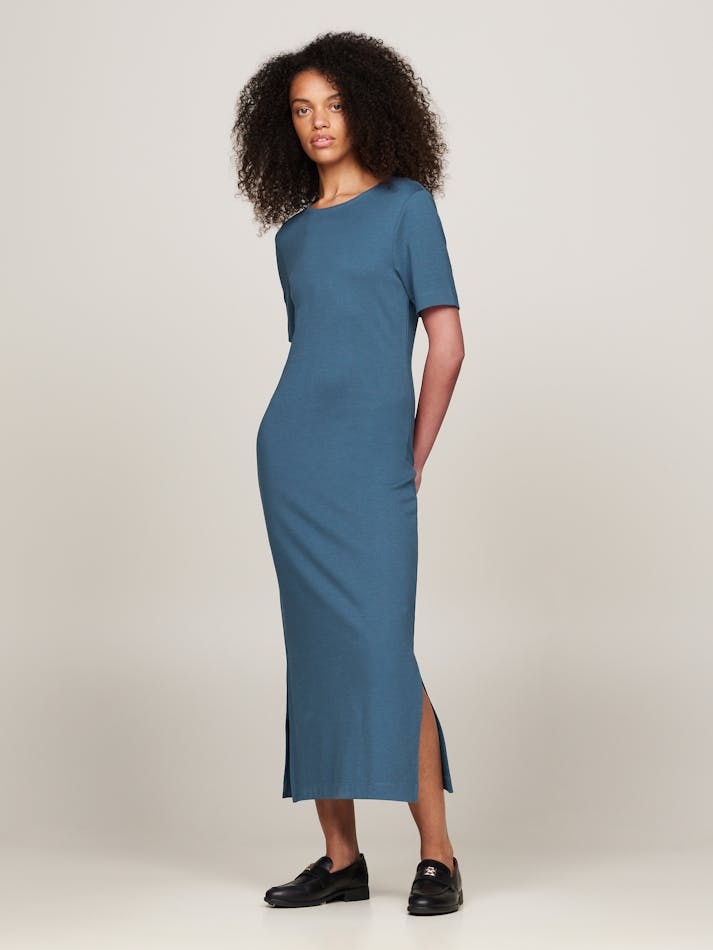 Tommy Hilfiger Short Sleeve Dress In Blue