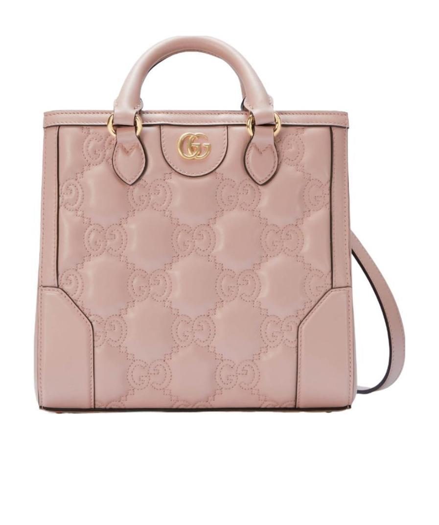 Gucci Gg Logo-embossed Mini Tote Bag In Nude