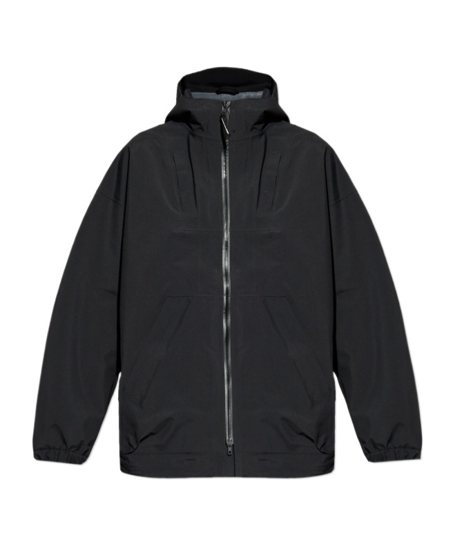 Y-3 Adidas Gore-tex Hard Shell Jacket In Black