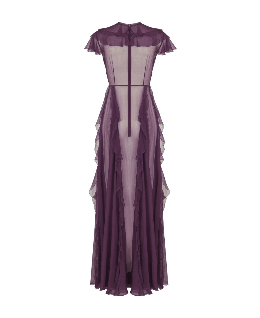 Dior Tulle Dress In Purple