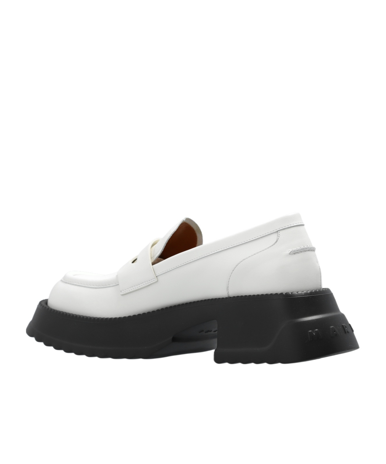 Marni Slip-on Platform Loafers In White