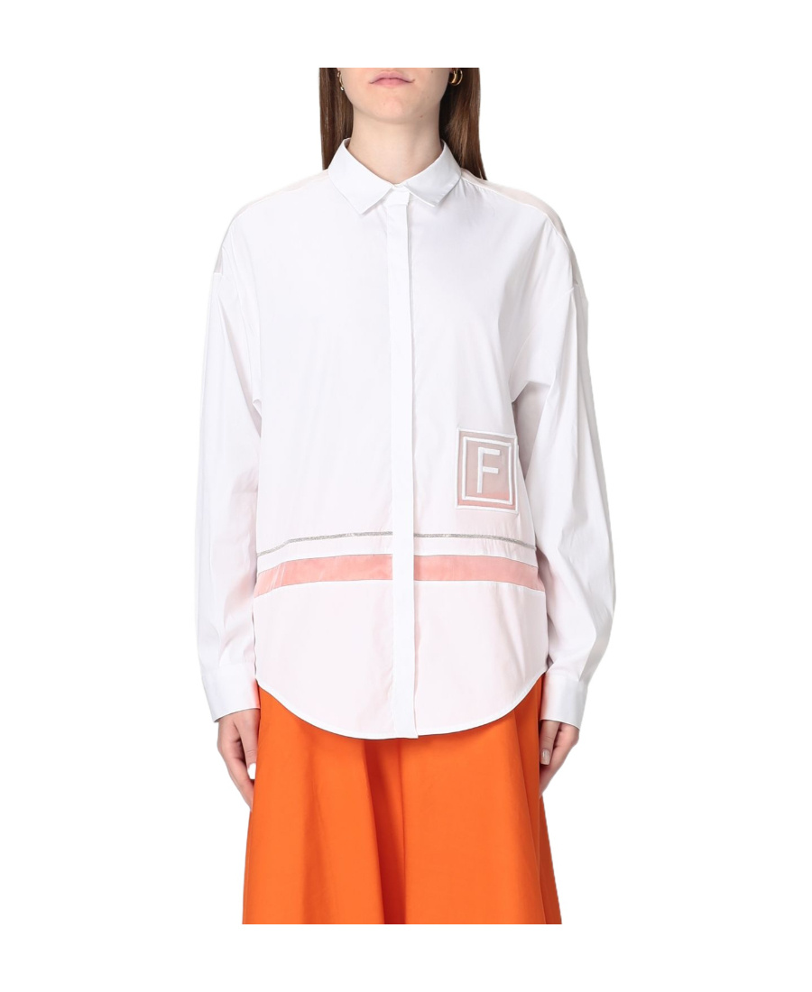 Fabiana Filippi Long-sleeved Shirt In White