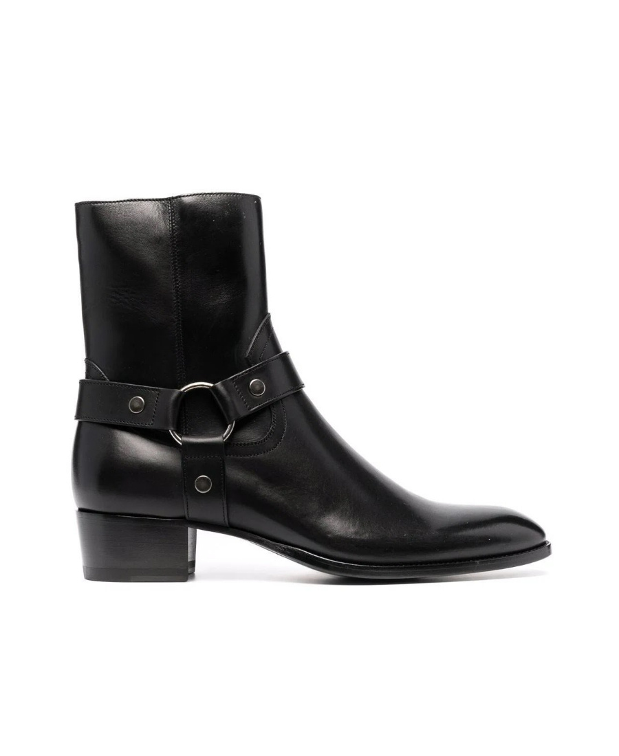 SAINT LAURENT WYATT 40MM HARNESS BOOTS
