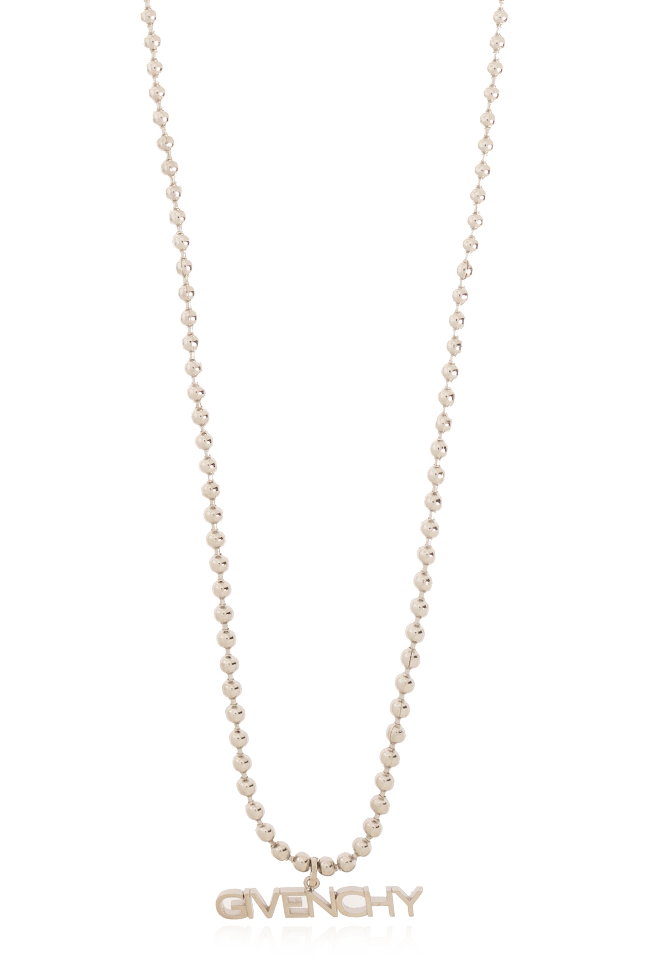 Givenchy Logo-pendant Necklace In Yellow