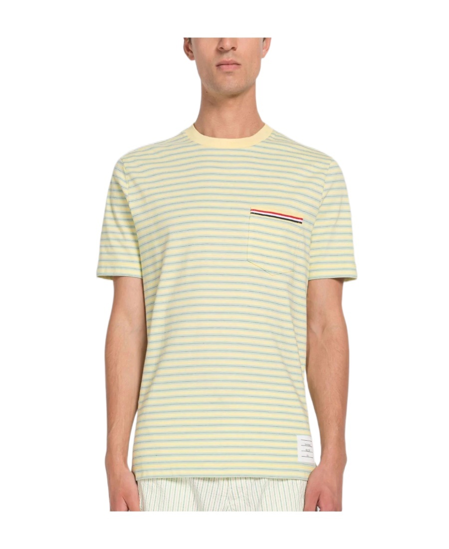 Thom Browne Wen Cotton T-shirts And Polos In Nude