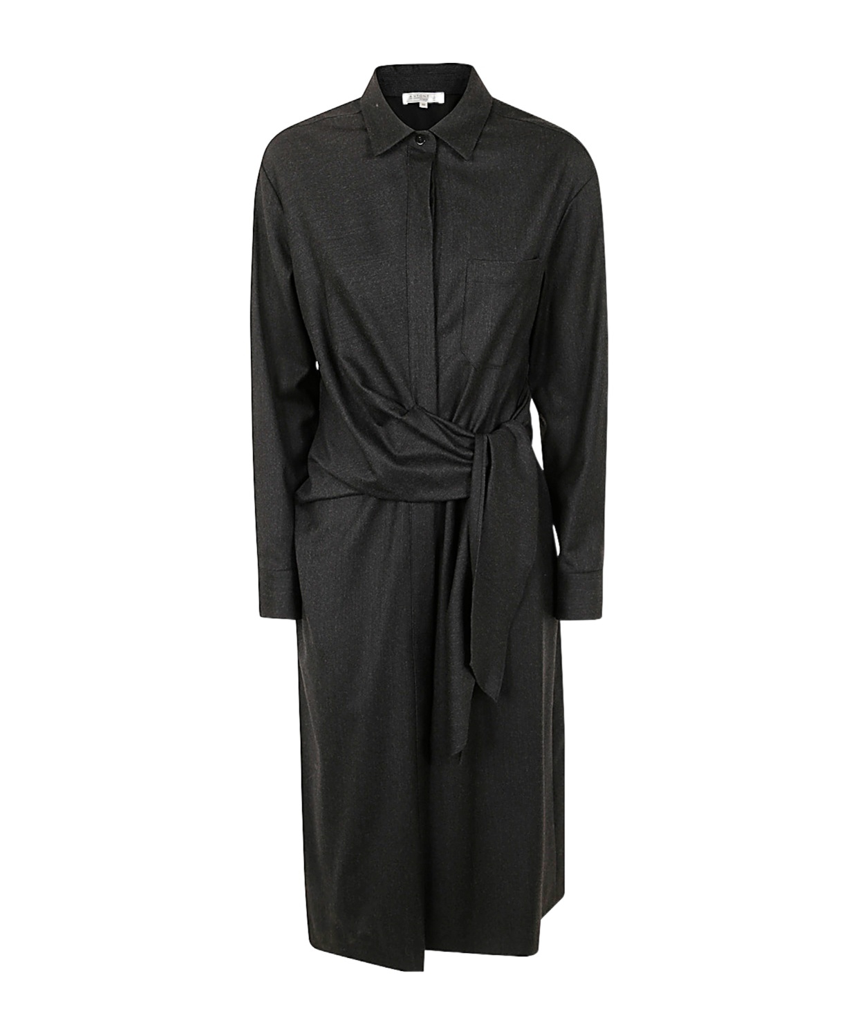 Antonelli Long-sleeved Dress In Black