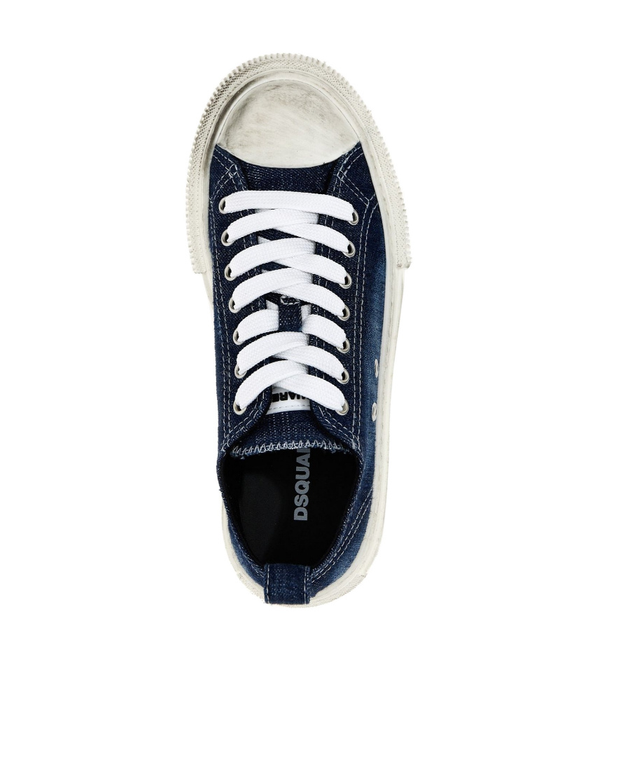 Dsquared2 Platform-sole Low-top Sneakers In Black