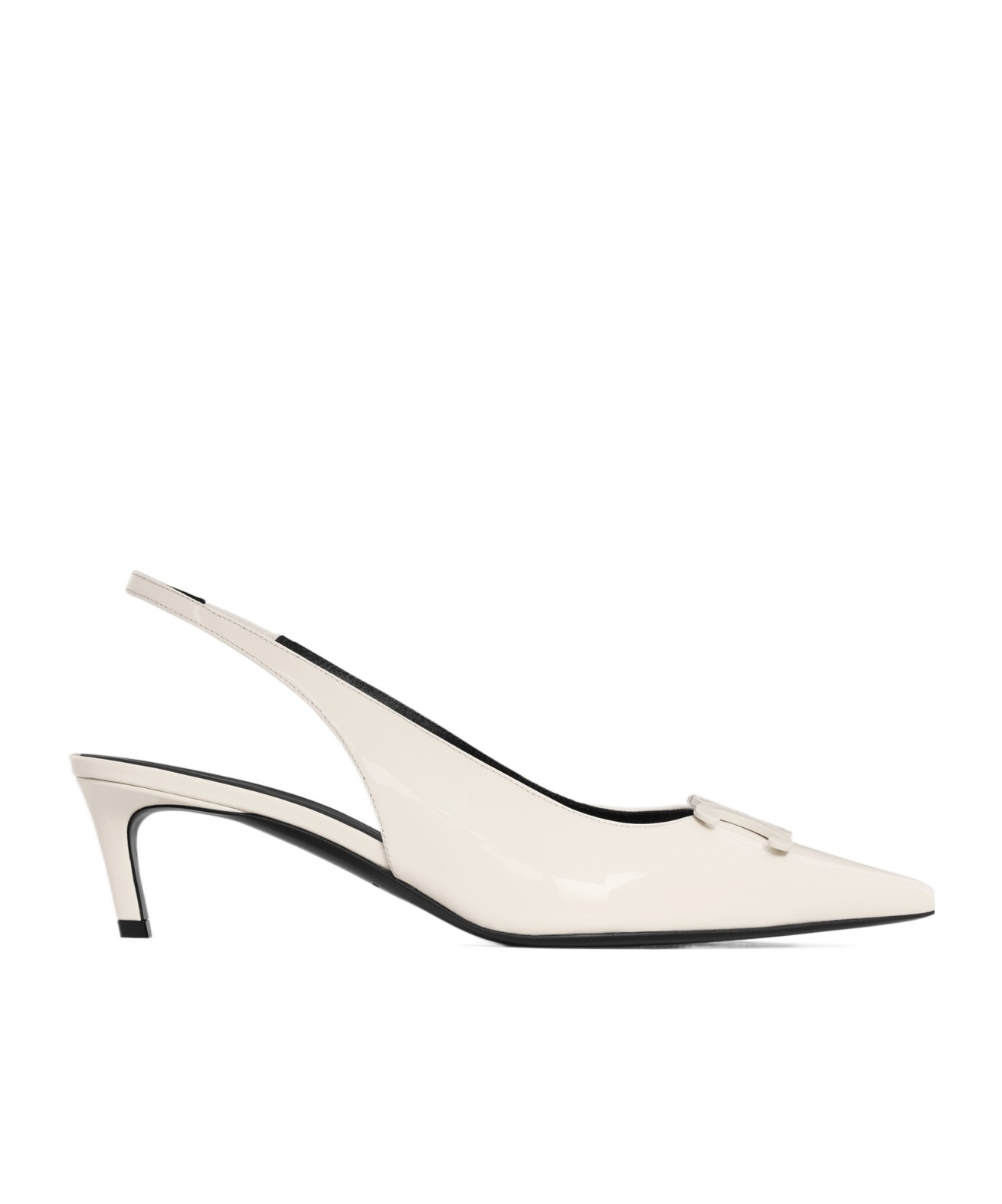 Celine Triomphe High-heeled Sandals In White