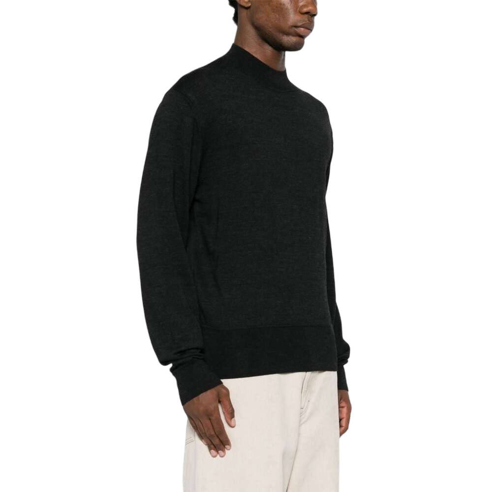Lemaire Men's Wool Jersey In Black