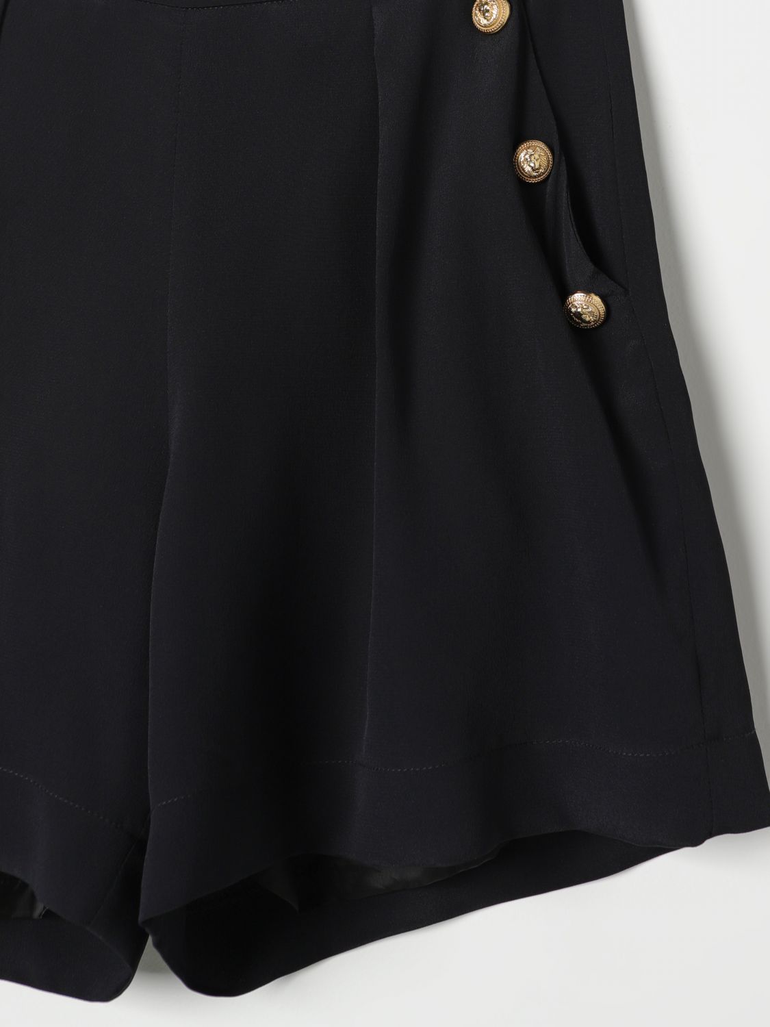 Balmain Zipper Shorts In Black