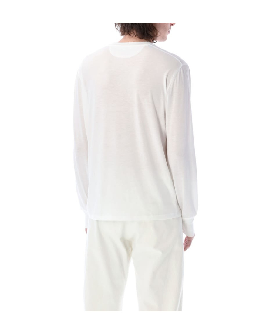 Tom Ford Round-neck Long-sleeve T-shirt In White