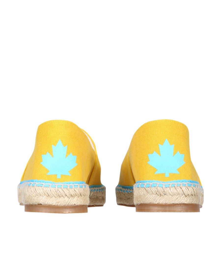 Dsquared2 Dsquared Men Organic Canvas Espadrille In Yellow