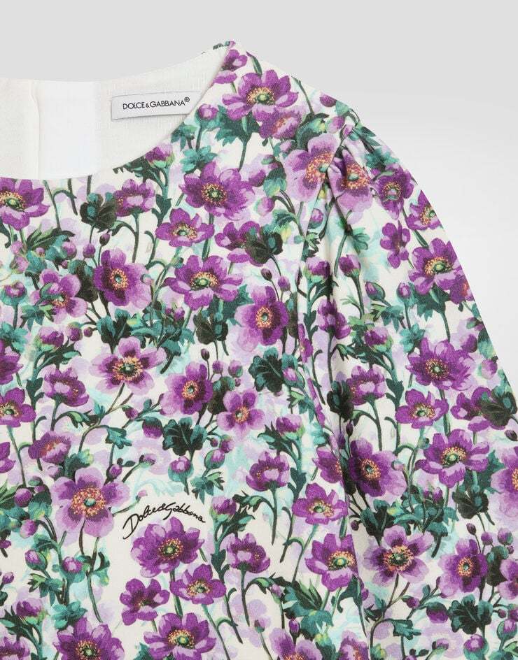 Dolce & Gabbana Floral-print Dress In Multi
