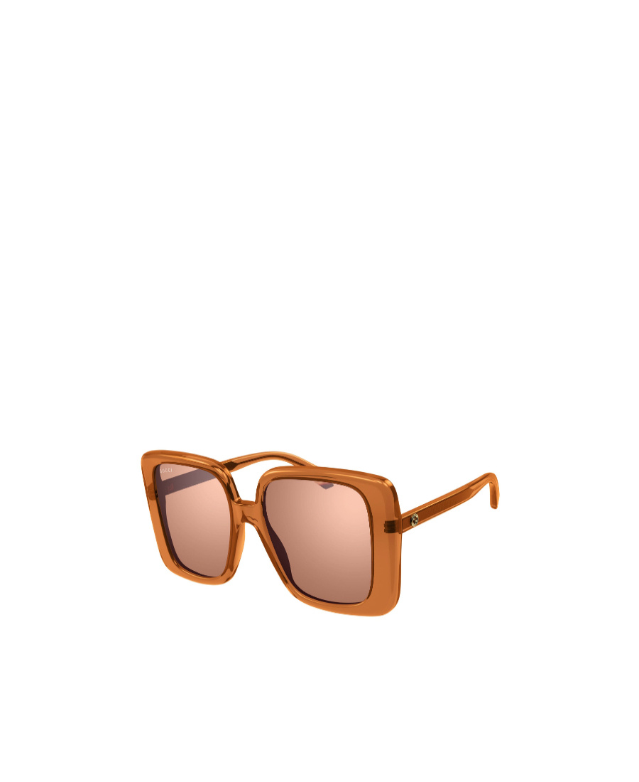 Gucci Transparent Square-frame Sunglasses In Nude