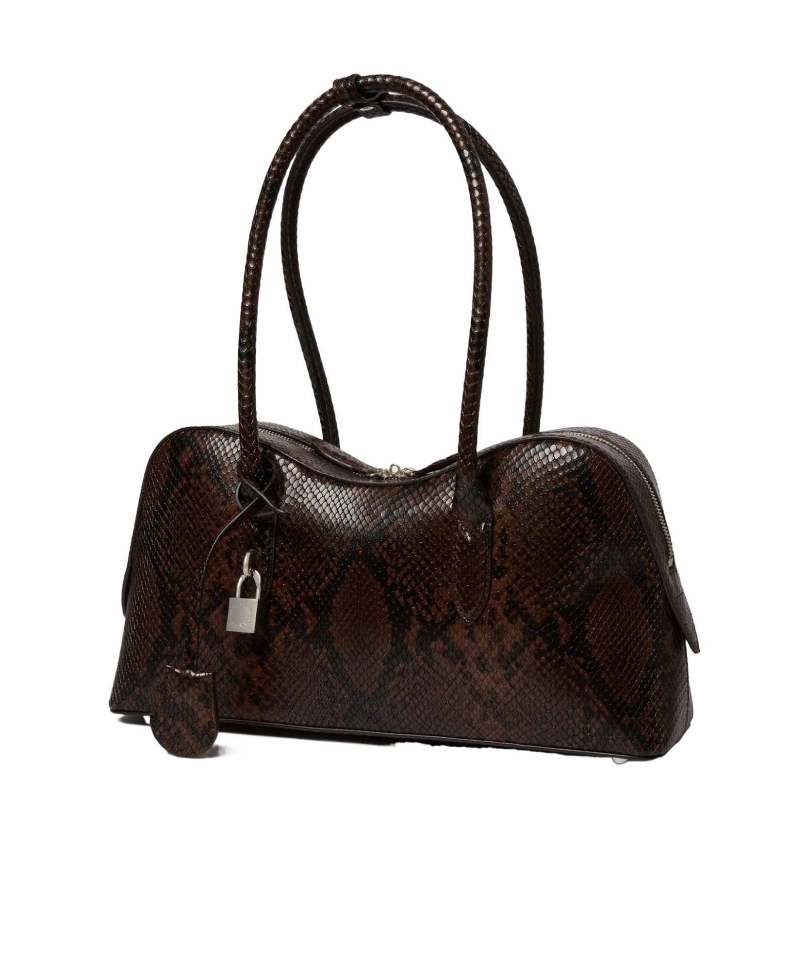 Stella Mccartney Medium Ryder Padlock Shoulder Bag In Brown