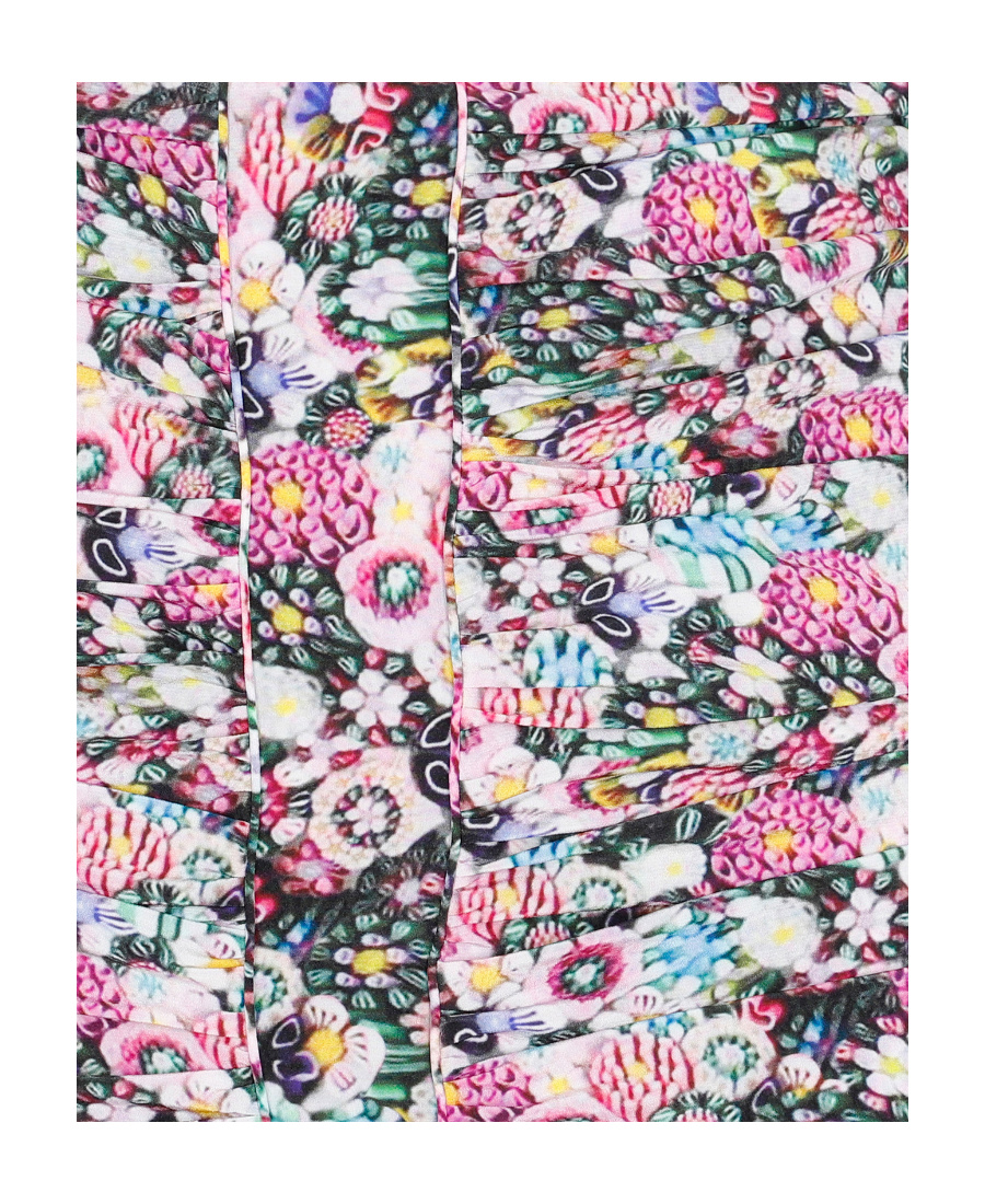 Isabel Marant Milendi Mini Skirt In Stretch Silk In Multicolor