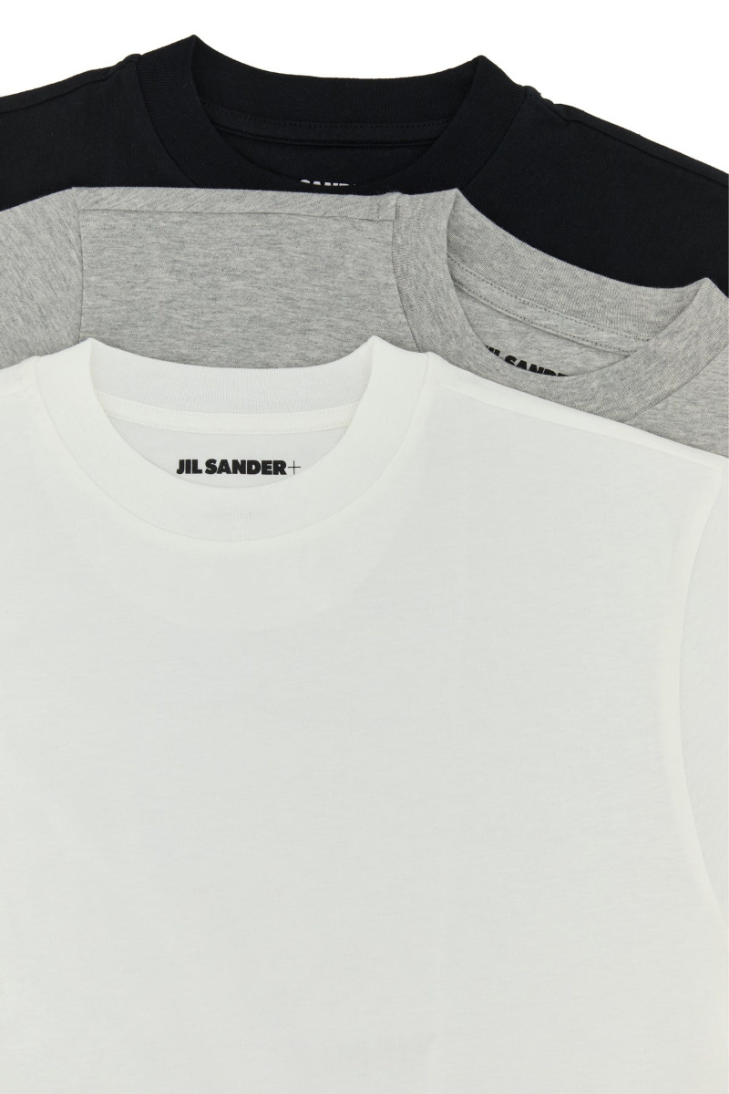 Jil Sander Three Long-sleeves T-shirt Set In Black
