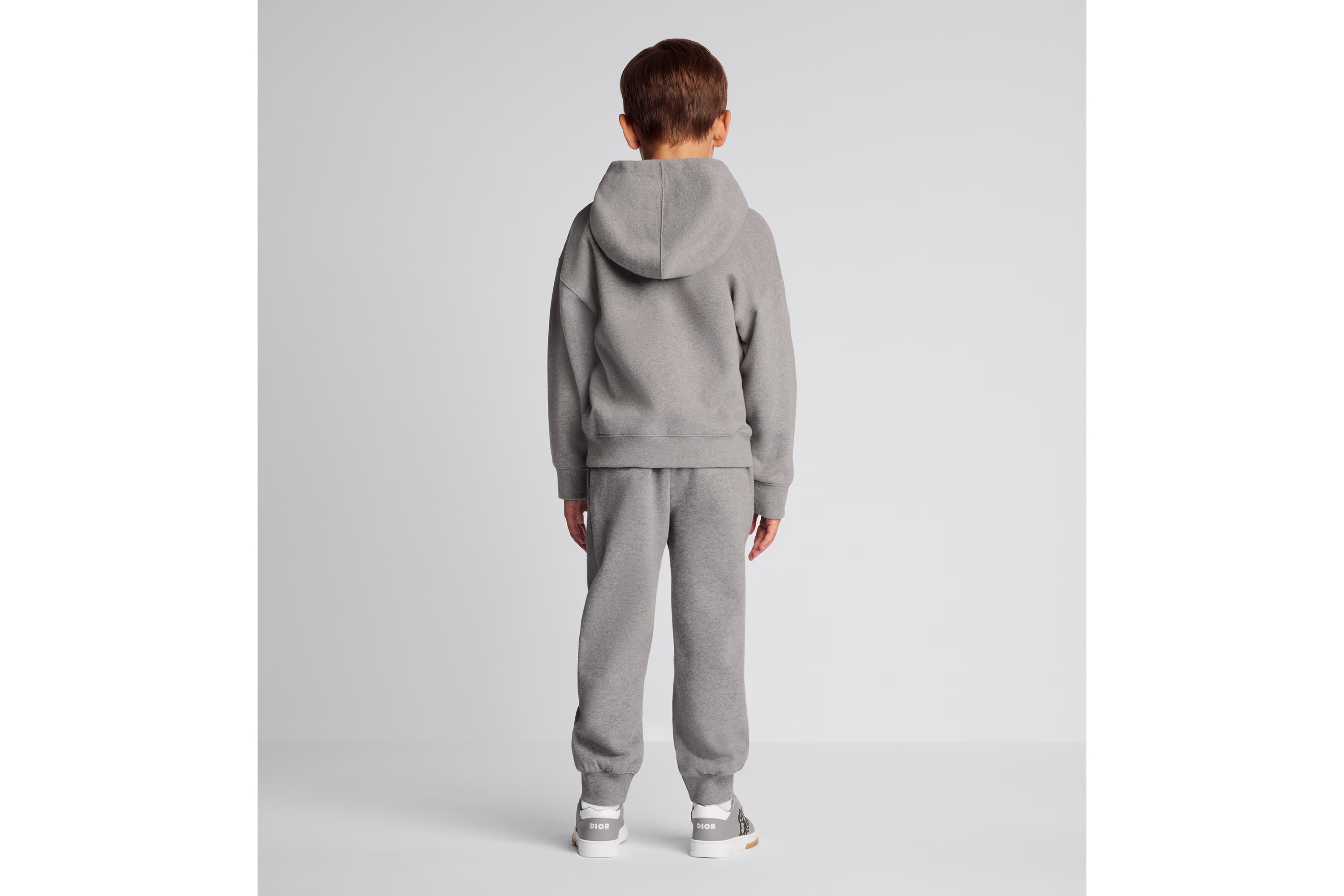 Dior Couture Logo Patch Sweatpants In Gray