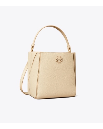 TORY BURCH MCGRAW LEATHER BUCKET BAG