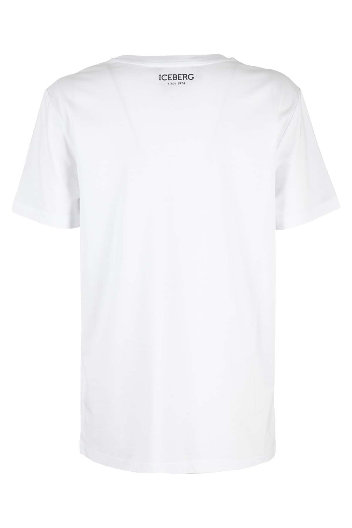 Iceberg Mickey Mouse Print T-shirt In White