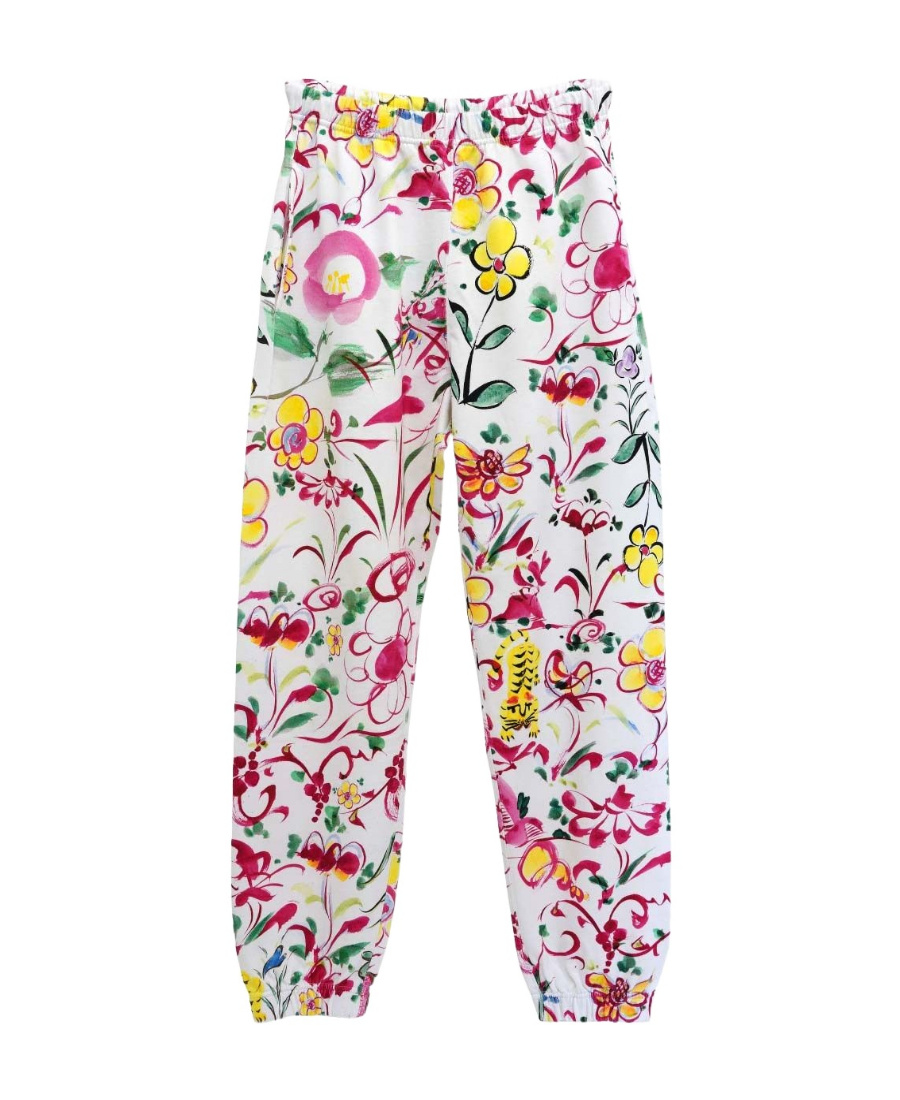 Kenzo Akae Ink-print Track Pants In White