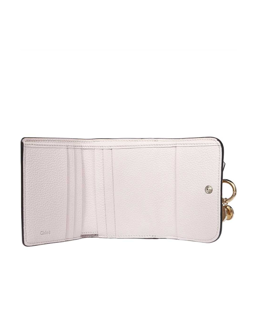 Chloé Logo Wallet In White