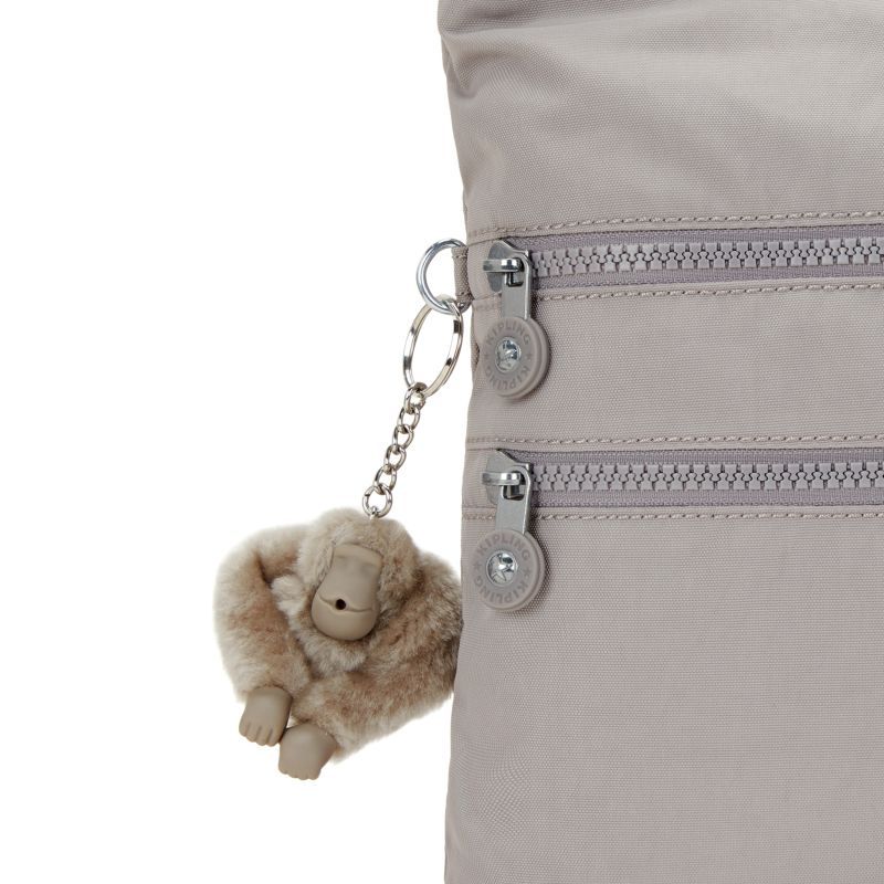 Kipling Logo Shoulder Bag In Gray
