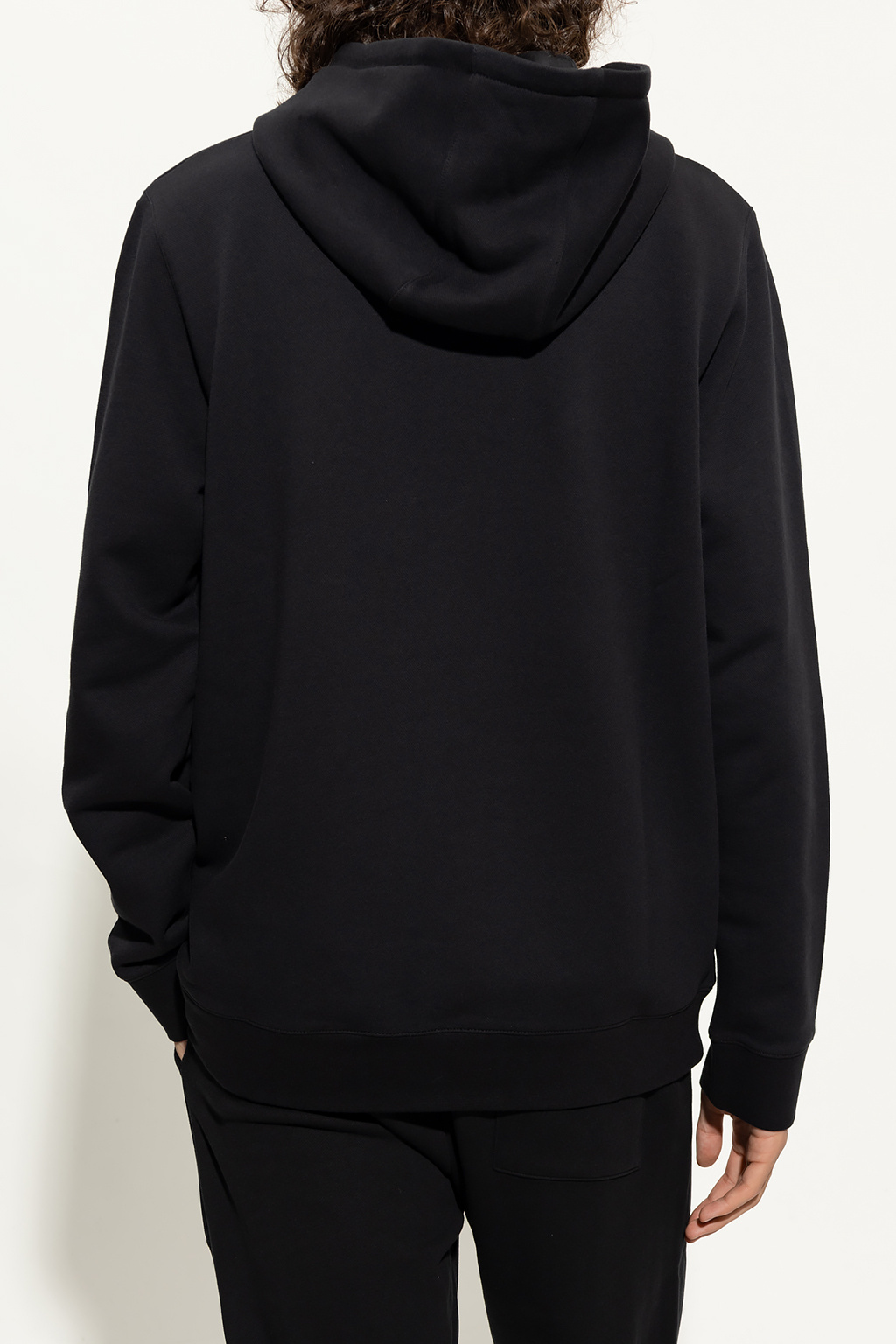 Norse Projects Logo-patch Long-sleeve Hoodie In Black