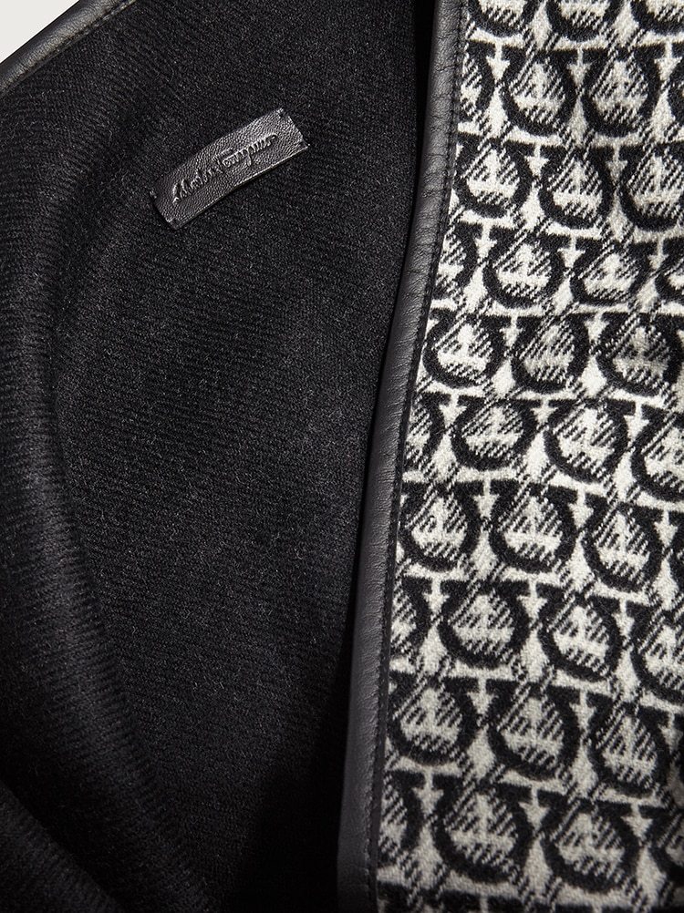 Ferragamo Gancini Cape In Black