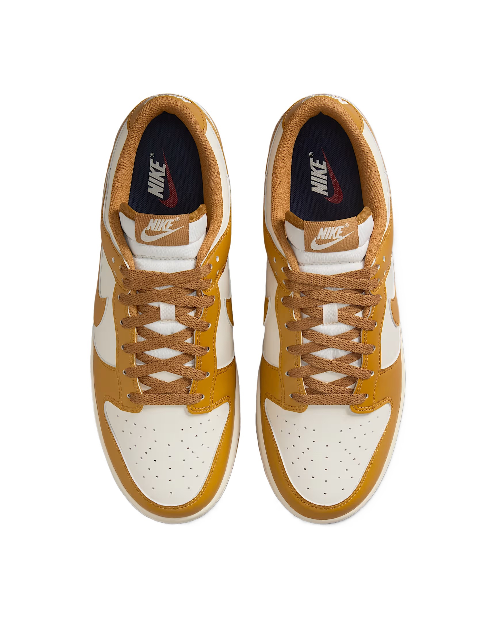Nike Dunk Retro Low-top Sneakers In Gold
