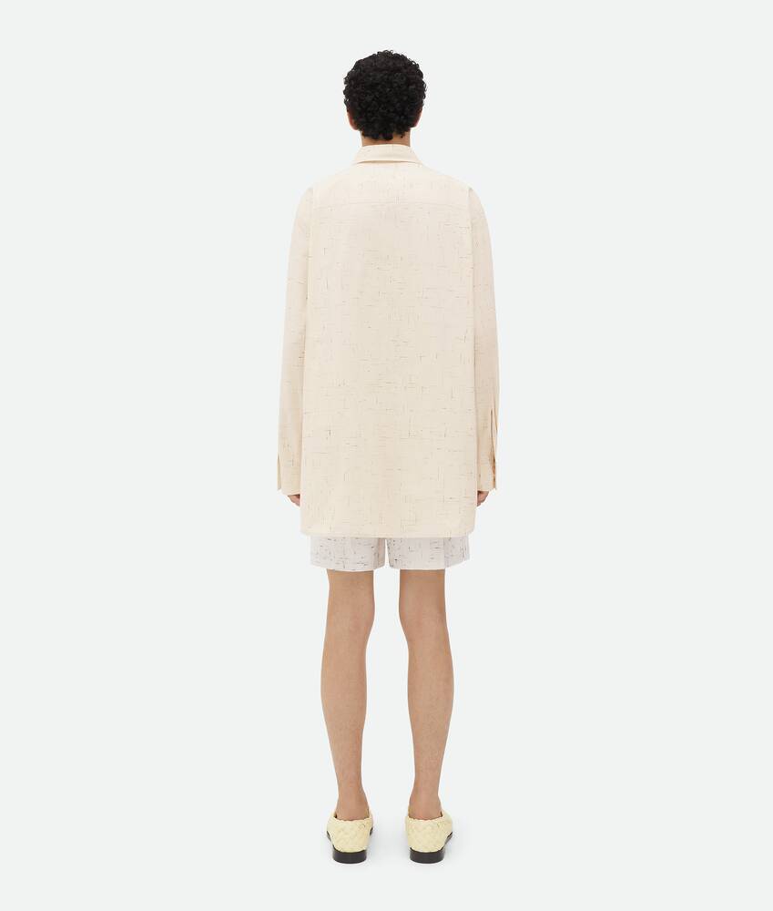 Bottega Veneta Long-sleeved Lapel Shirt In White