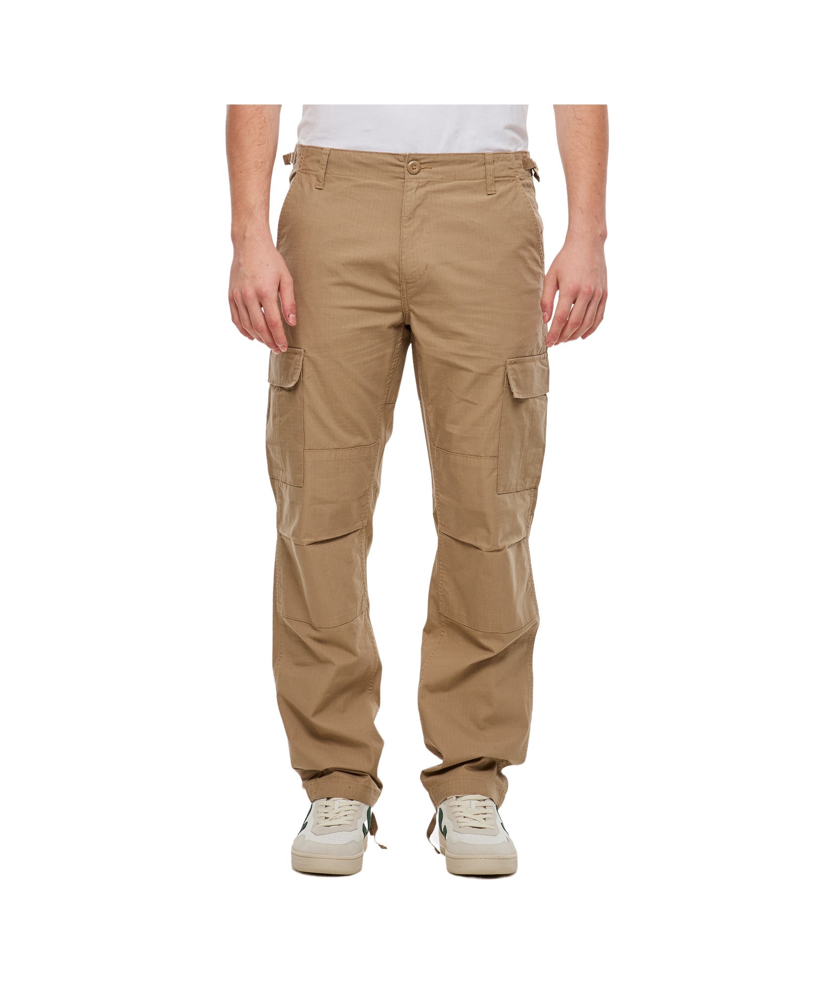 Carhartt Cole Cargo Pant In Beige Cotton In Brown