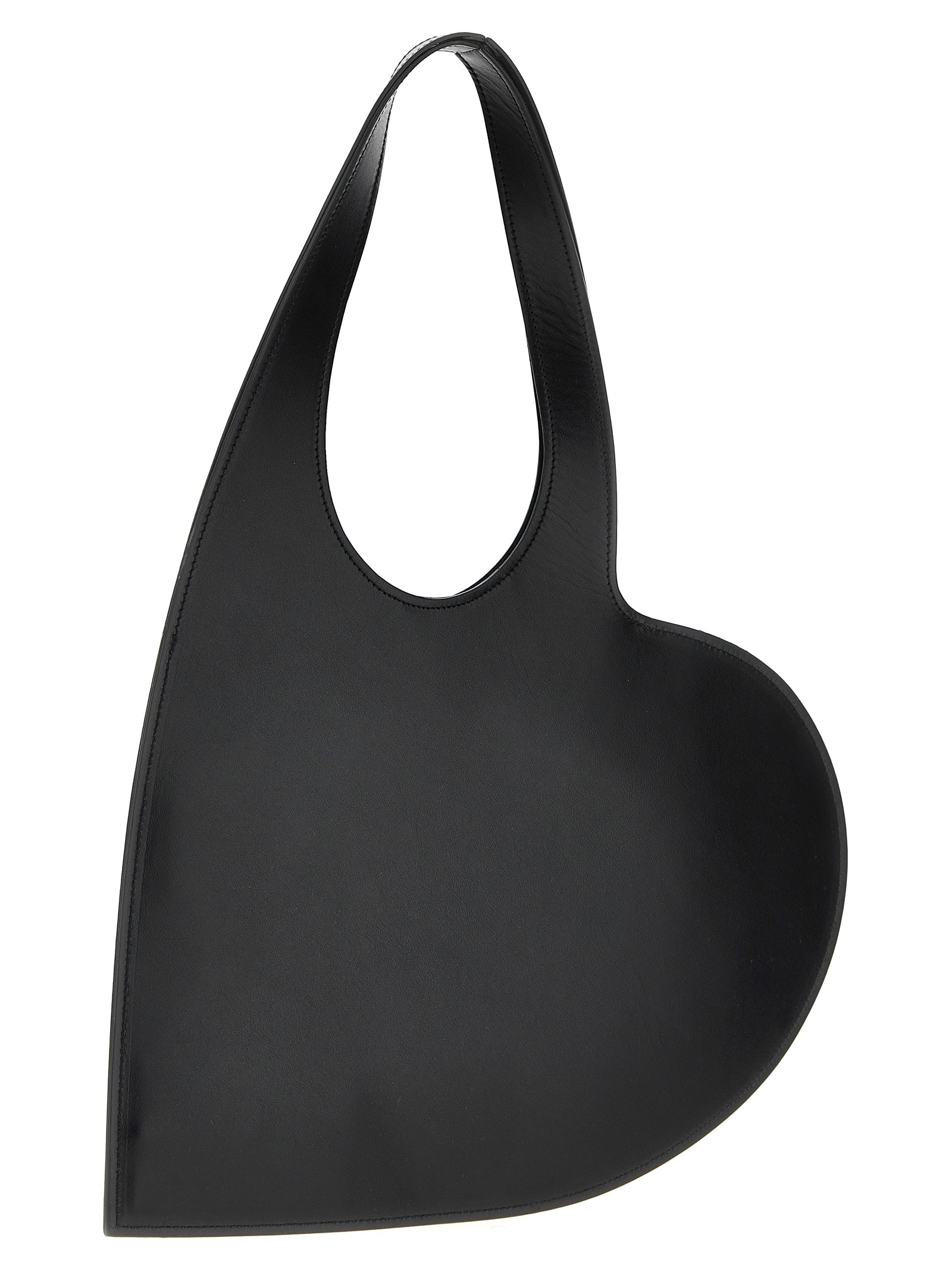 Shop Coperni Heart-shaped Shoulder Bag In Black