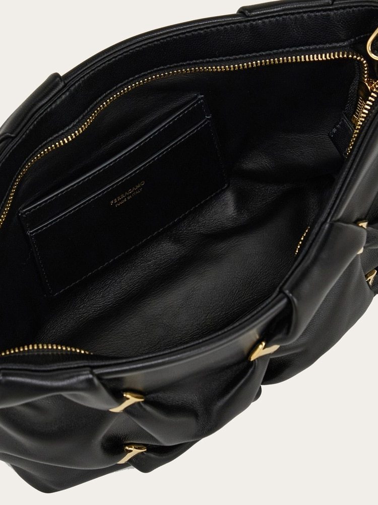Ferragamo Mini Shoulder Bag In Black