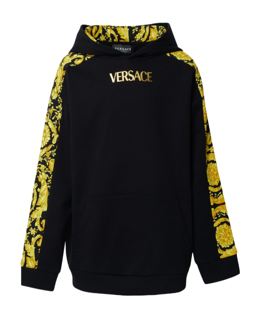 VERSACE MEDUSA-PRINT FLEECE HOODIE 