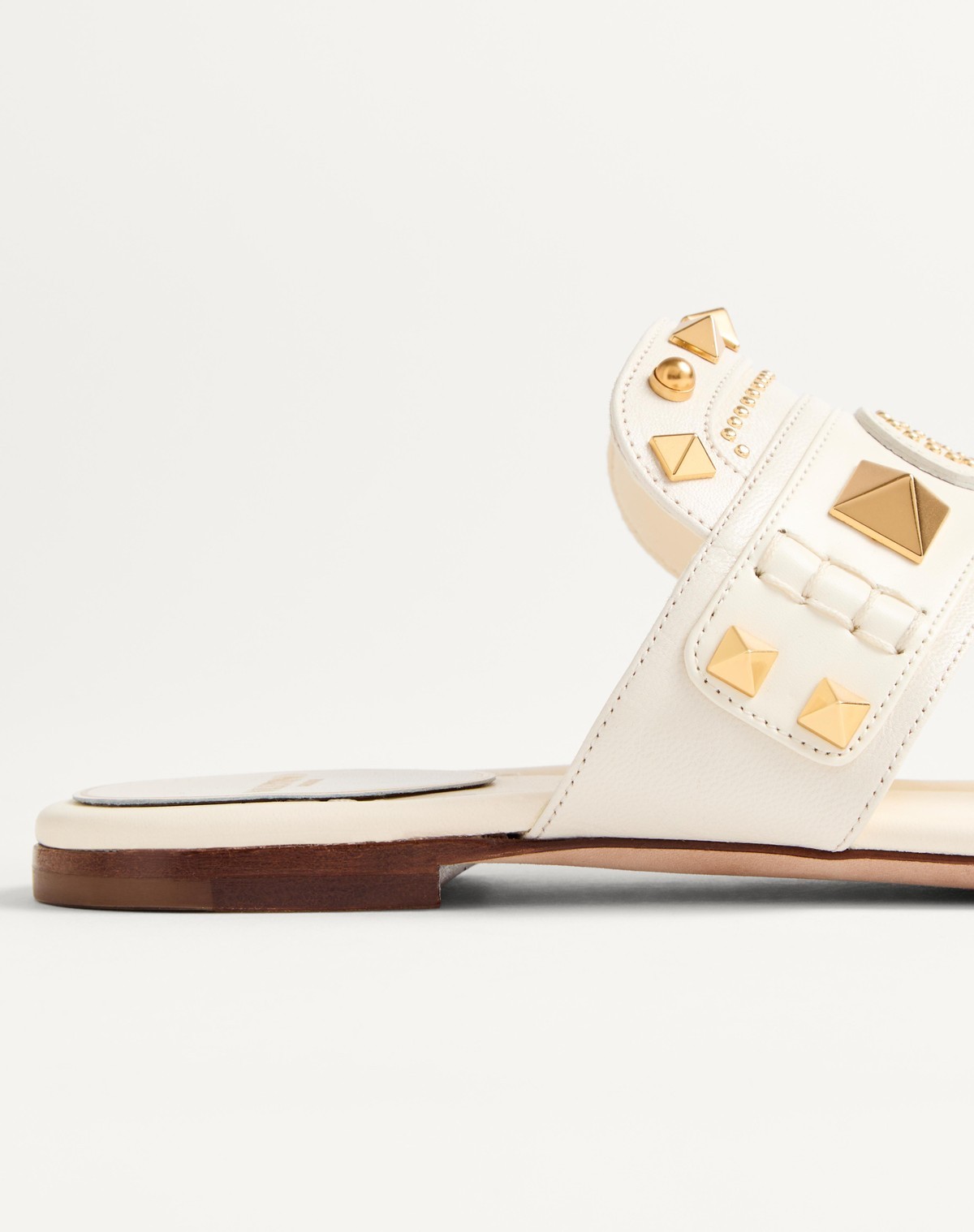 Shop Valentino Plaster Caster Goatskin Thong Sandal In Nude