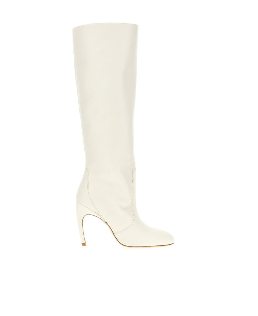Stuart Weitzman Luxecurve Knee-high Boots In White