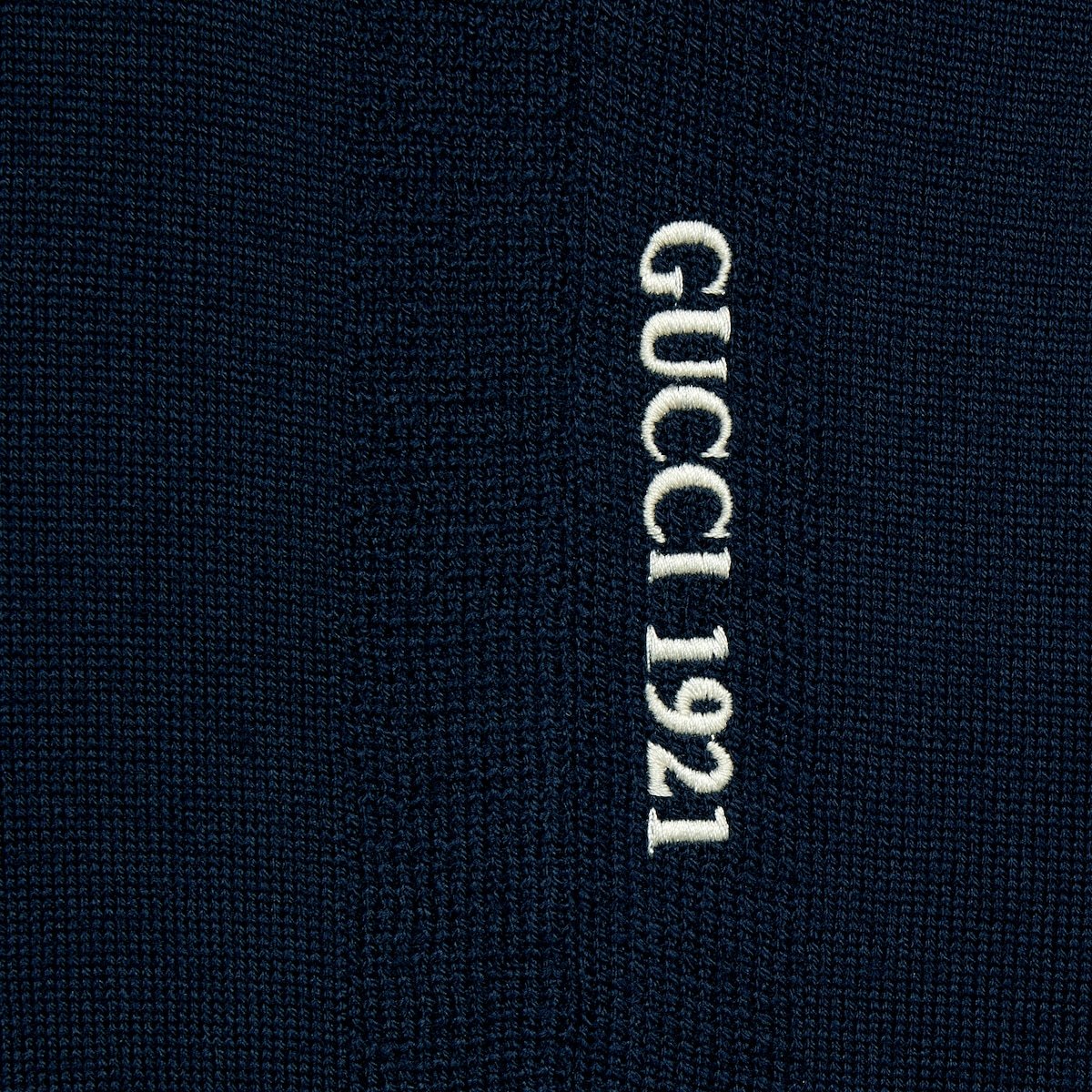 Gucci Men's Crew-neck Wool Sweater In Blue