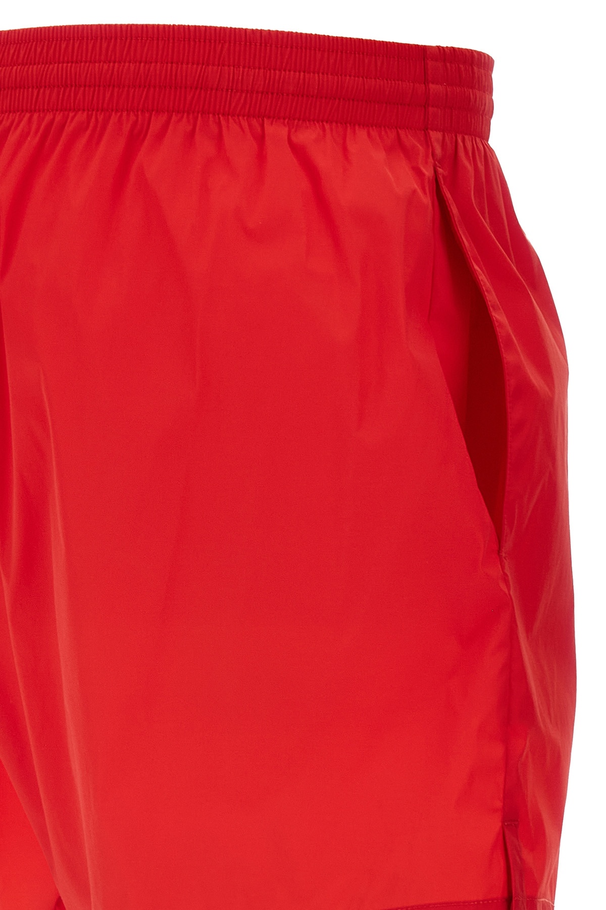 Dsquared2 Swim Trunks Mid-length Elastic Waistband In Red
