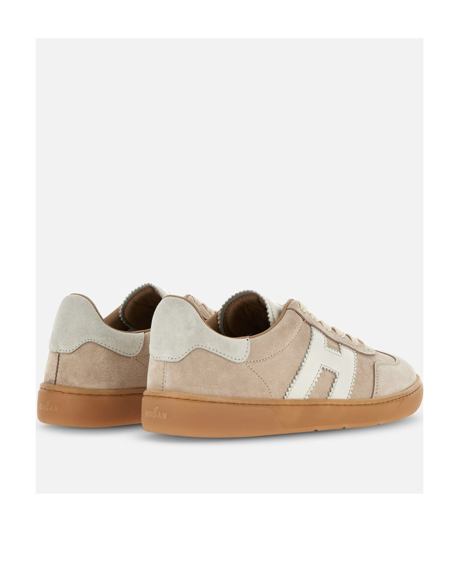 Hogan Cool Suede Low-top Sneakers In Nude