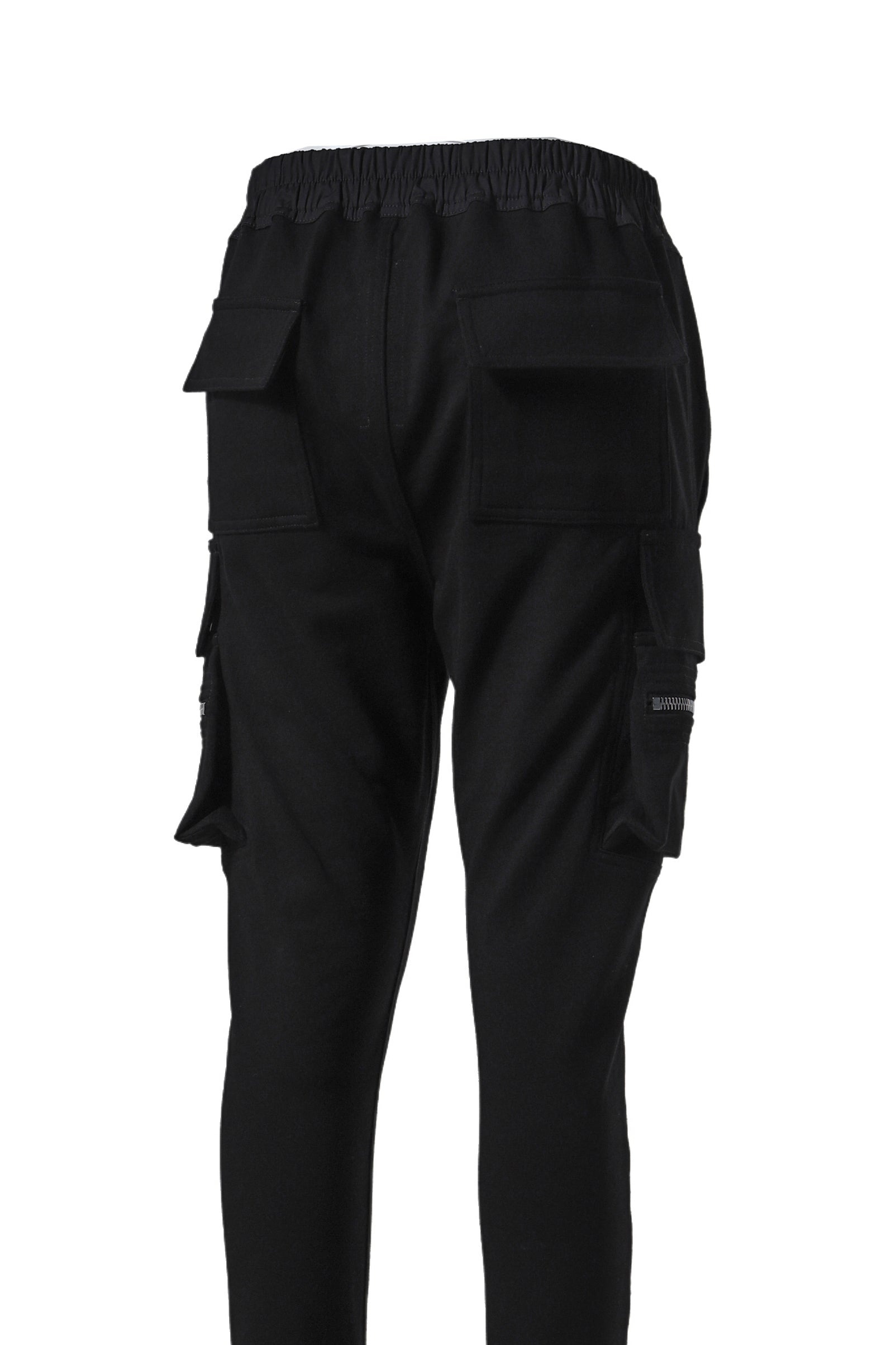 Rick Owens Drawstring Elastic Waist Casual Pants In Black