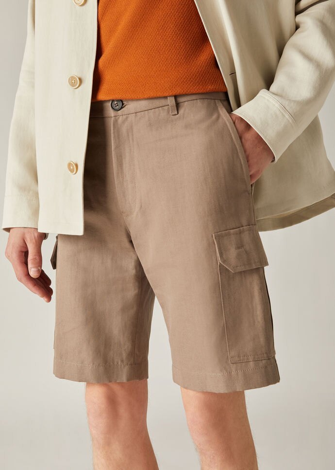 Loro Piana Tooling Bermuda Shorts In Brown