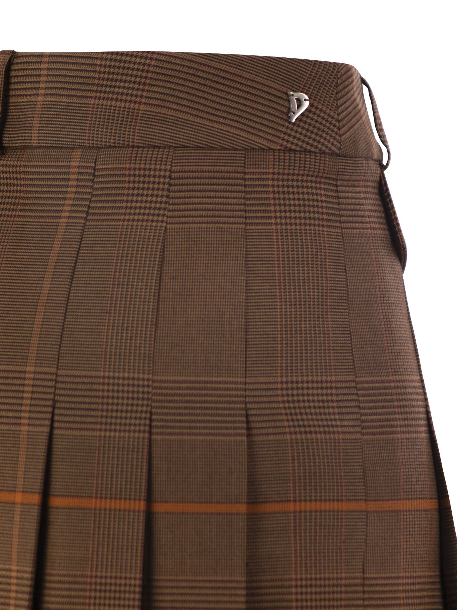 Dondup Prince Of Wales Mini Skirt