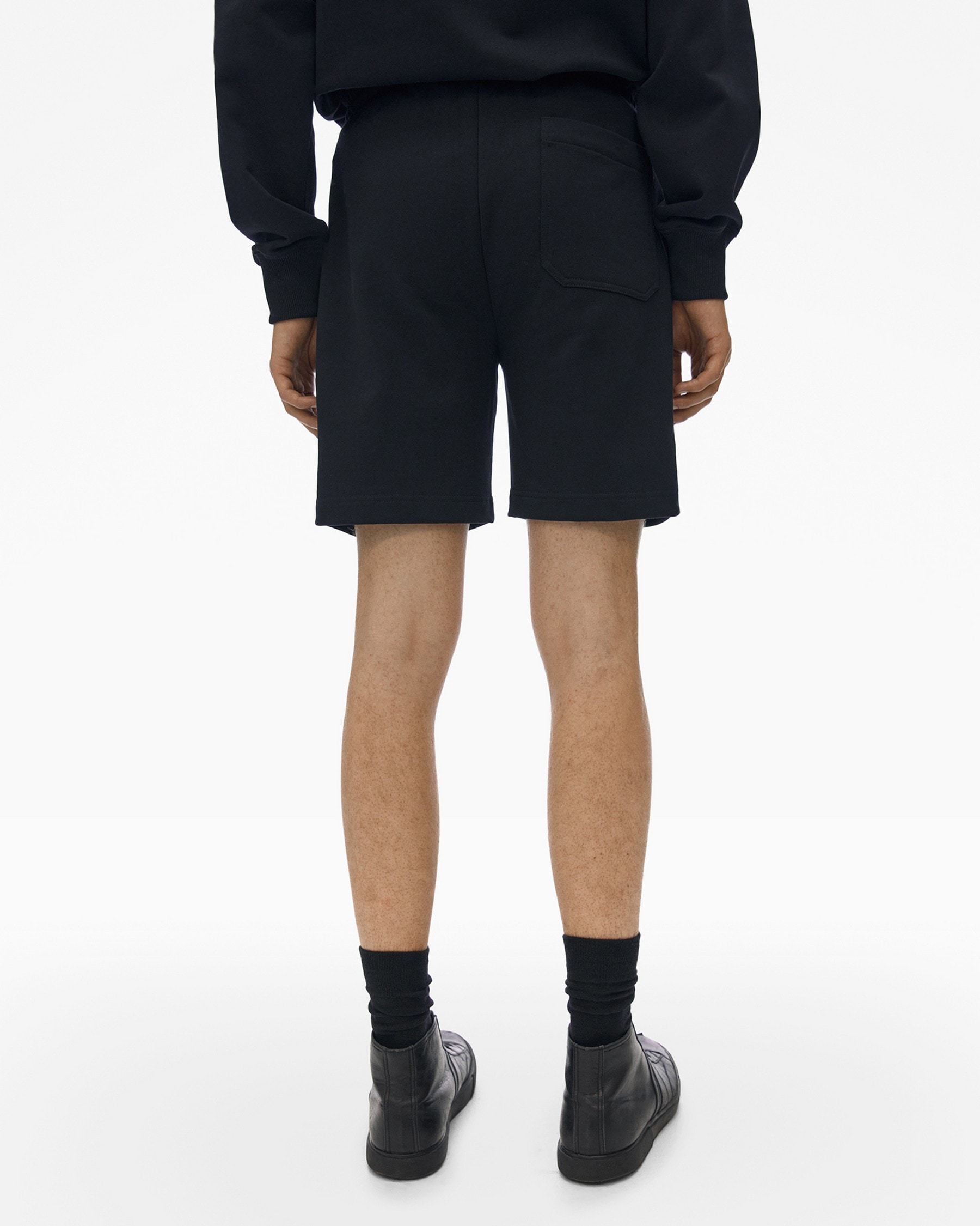 Helmut Lang Logo Shorts In Black